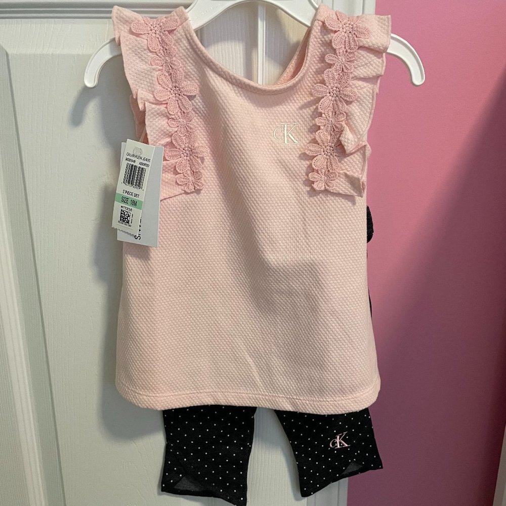 NWT Calvin Klein Baby Tank/Pant Set 18 months